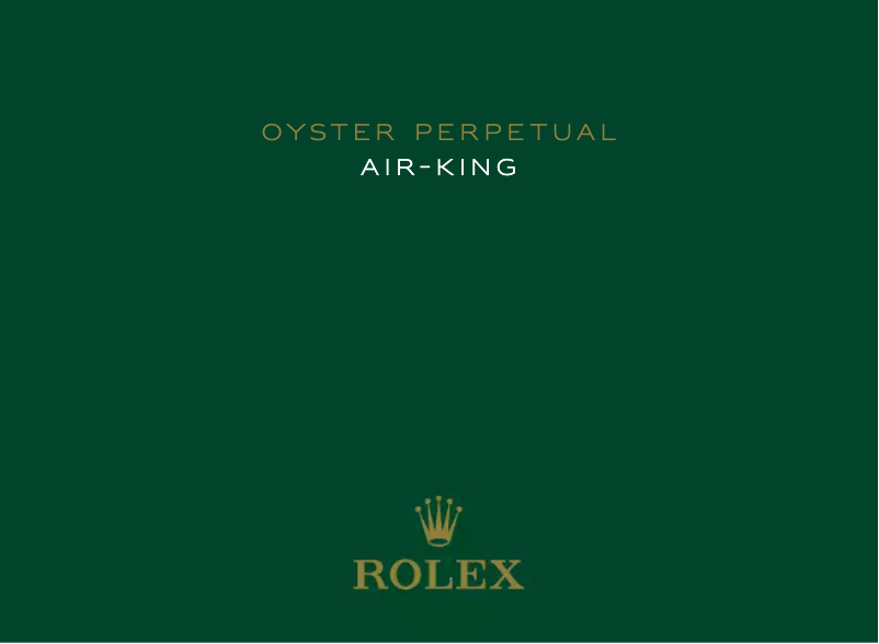 Image de la première page du manuel de l'appareil Air-King