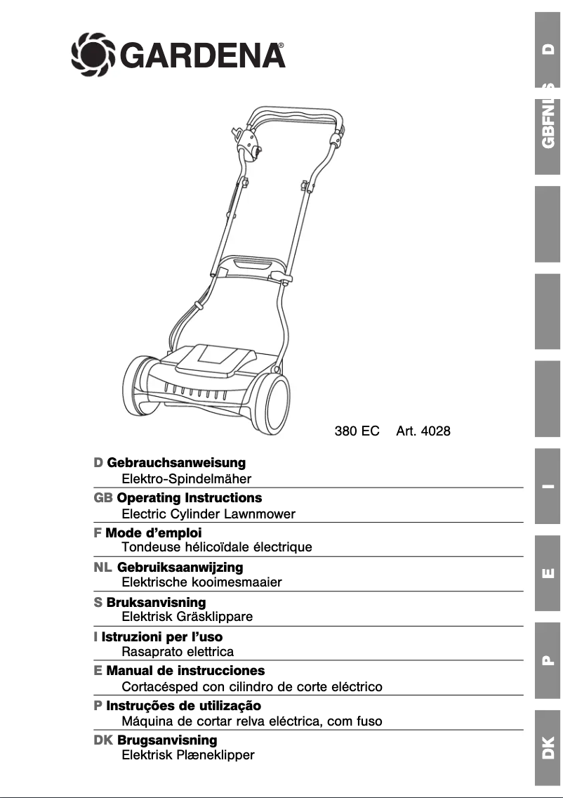 Image de la première page du manuel de l'appareil 380 EC