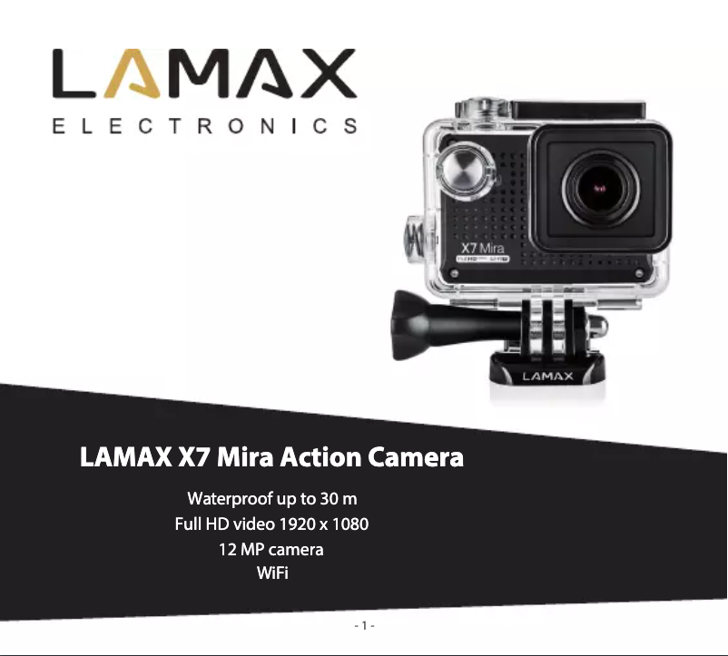 Page 1 de la notice Manuel utilisateur Lamax ACTIONX7MIRA