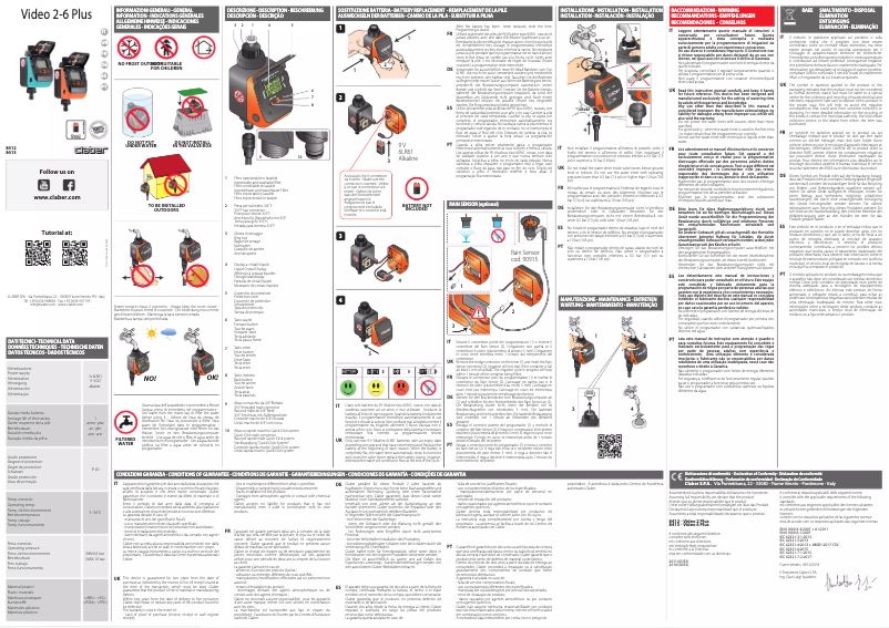 Image de la première page du manuel de l'appareil Aquauno Video-6 Plus 8413