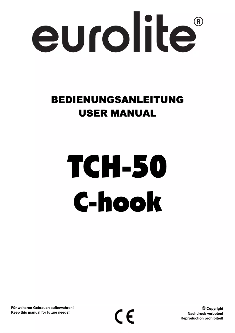 Page n°1 - Manuel utilisateur Eurolite TH-50