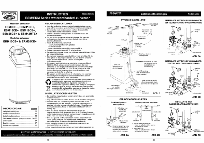 Imagen de la primera página del manual del dispositivo ERM20CE+