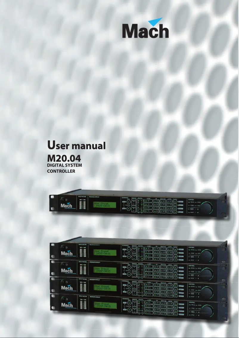 Page 1 de la notice Manuel utilisateur Martin M20.04