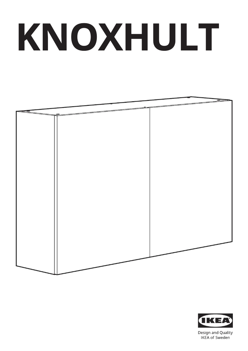 Imagen de la primera página del manual del dispositivo KNOXHULT 403.268.03