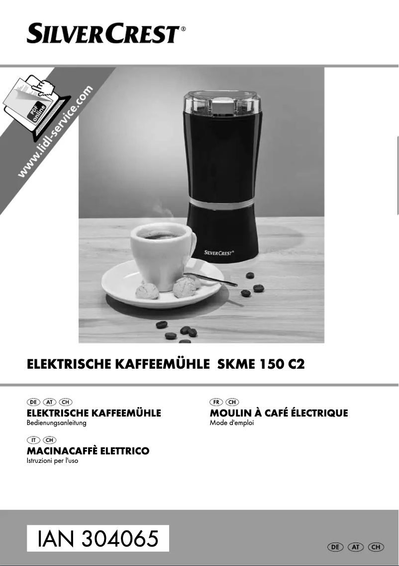 Page 1 de la notice Manuel utilisateur SilverCrest SKME 150 C2