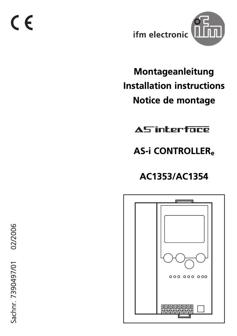Image de la première page du manuel de l'appareil AC1354