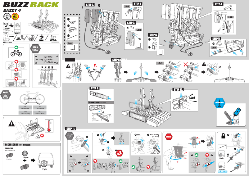Page 1 de la notice Manuel utilisateur Buzz Rack Eazzy 4