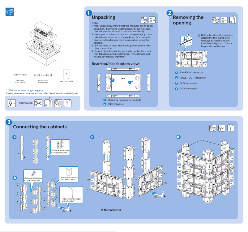 Page n°1 - Guide de démarrage rapide Philips 22BDL7319L