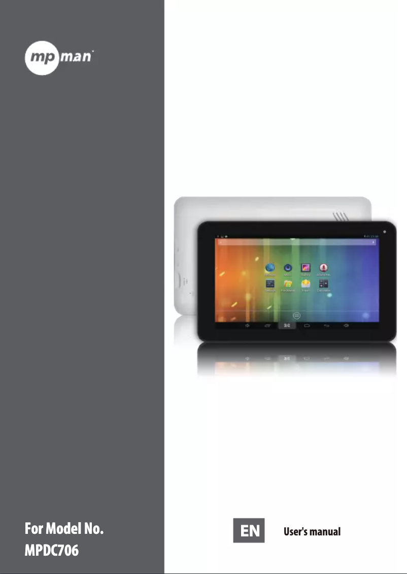 Imagen de la primera página del manual del dispositivo MPDC706 HD