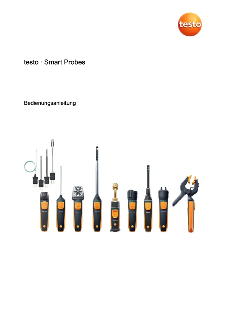 Page 1 de la notice Manuel utilisateur Testo 410