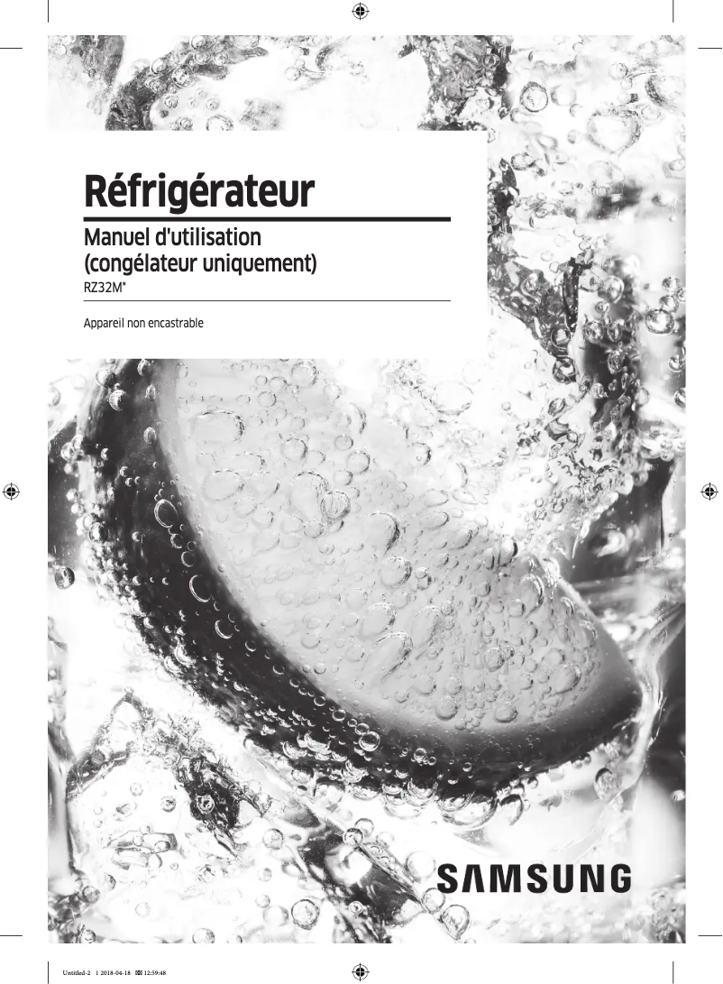Page n°1 - Manuel utilisateur Samsung RZ32M7105WW