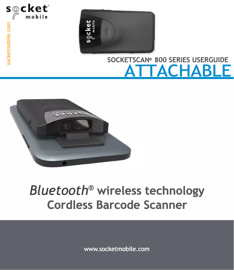 Page 1 de la notice Manuel utilisateur Socket Mobile DuraSled DS800