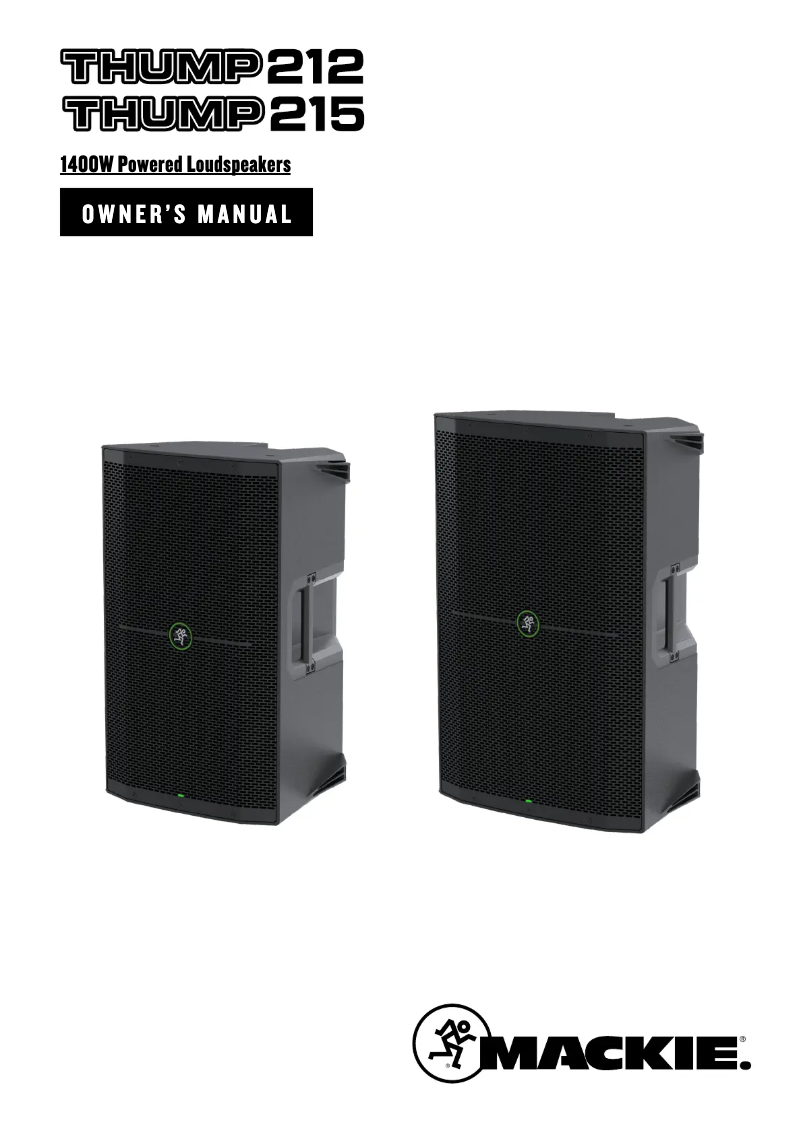 Image de la première page du manuel de l'appareil Thump 215