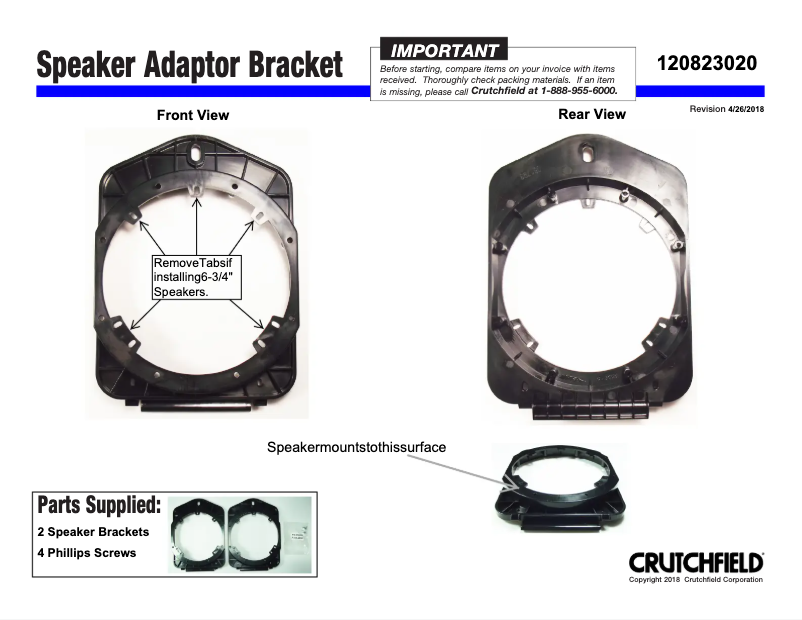 Page 1 de la notice Manuel utilisateur Metra 82-3020