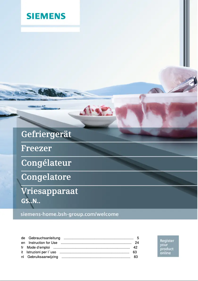 Image de la première page du manuel de l'appareil GS36NAX3P