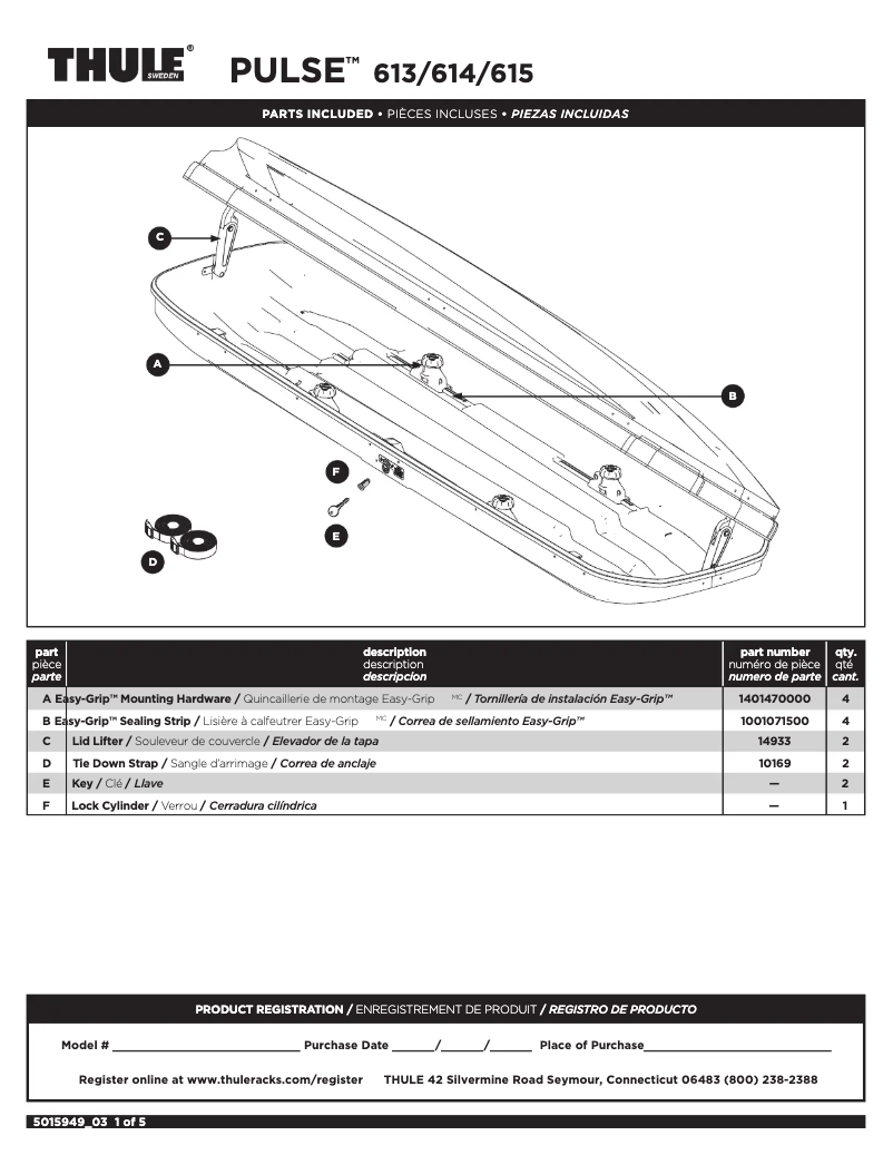 Image de la première page du manuel de l'appareil Pulse 614