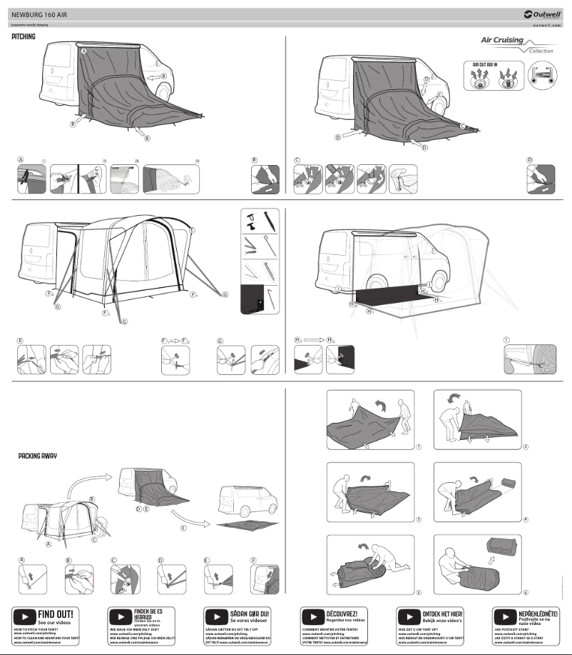 Page 1 de la notice Mode d'emploi Outwell Newburg 160 Air