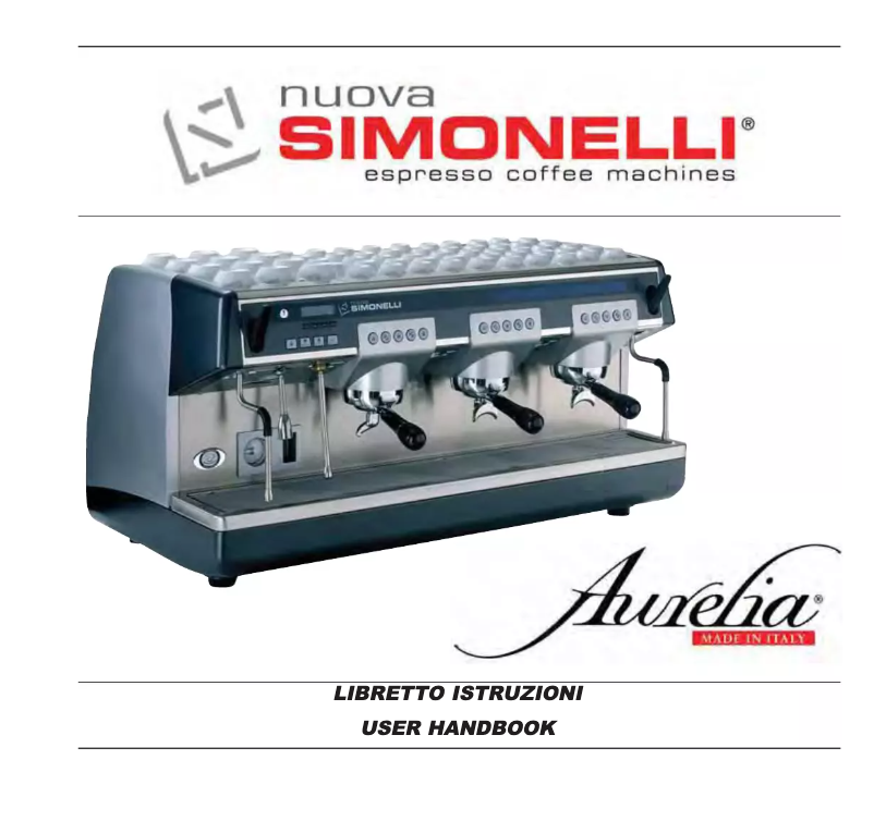 Page 1 de la notice Manuel utilisateur Nuova Simonelli Aurelia S