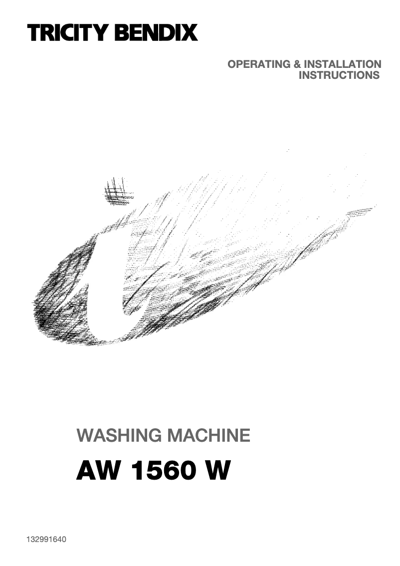 Image de la première page du manuel de l'appareil AW 1560 W