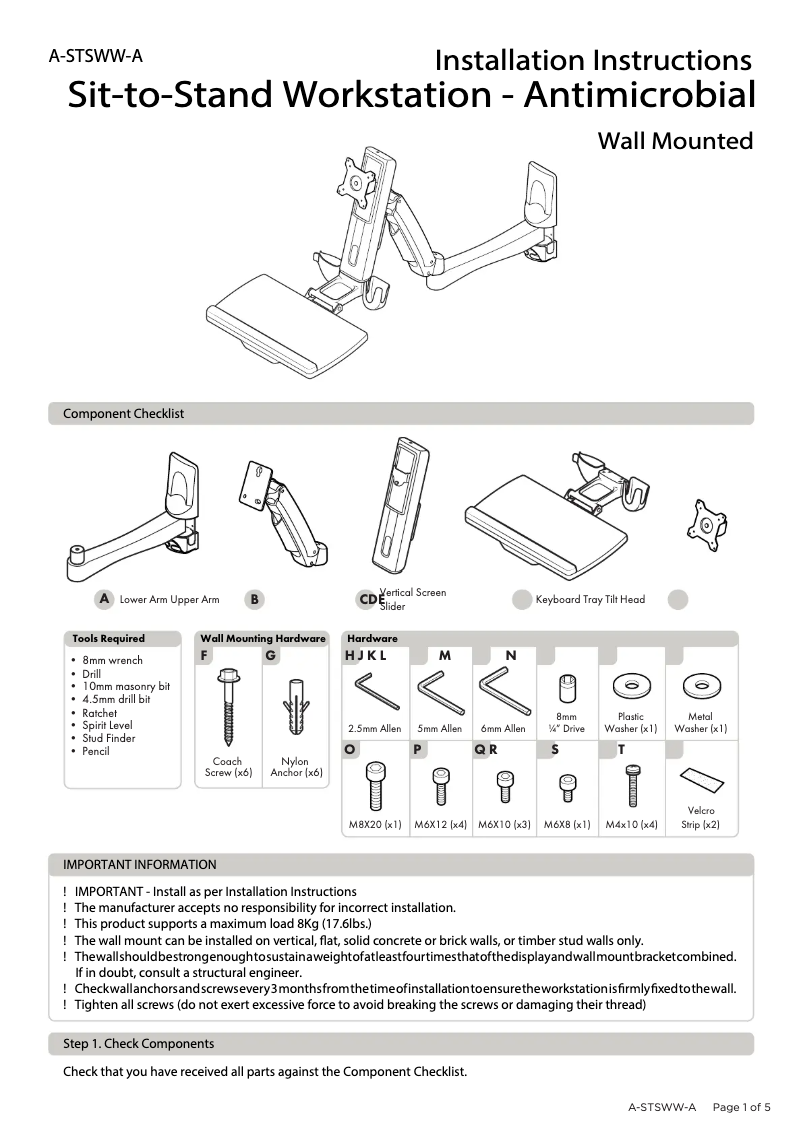 Página 1 del manual Manual de usuario Atdec A-STSWW-A