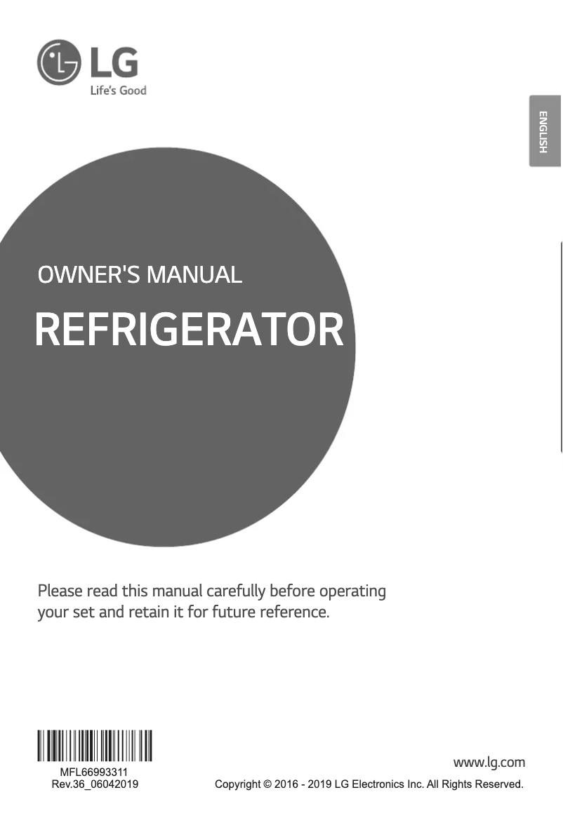 Image de la première page du manuel de l'appareil GL-D205ASCB