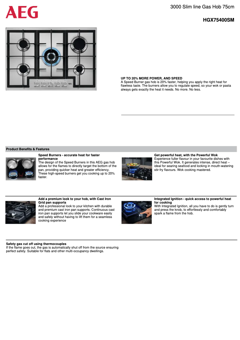 Image de la première page du manuel de l'appareil HGX75400SM