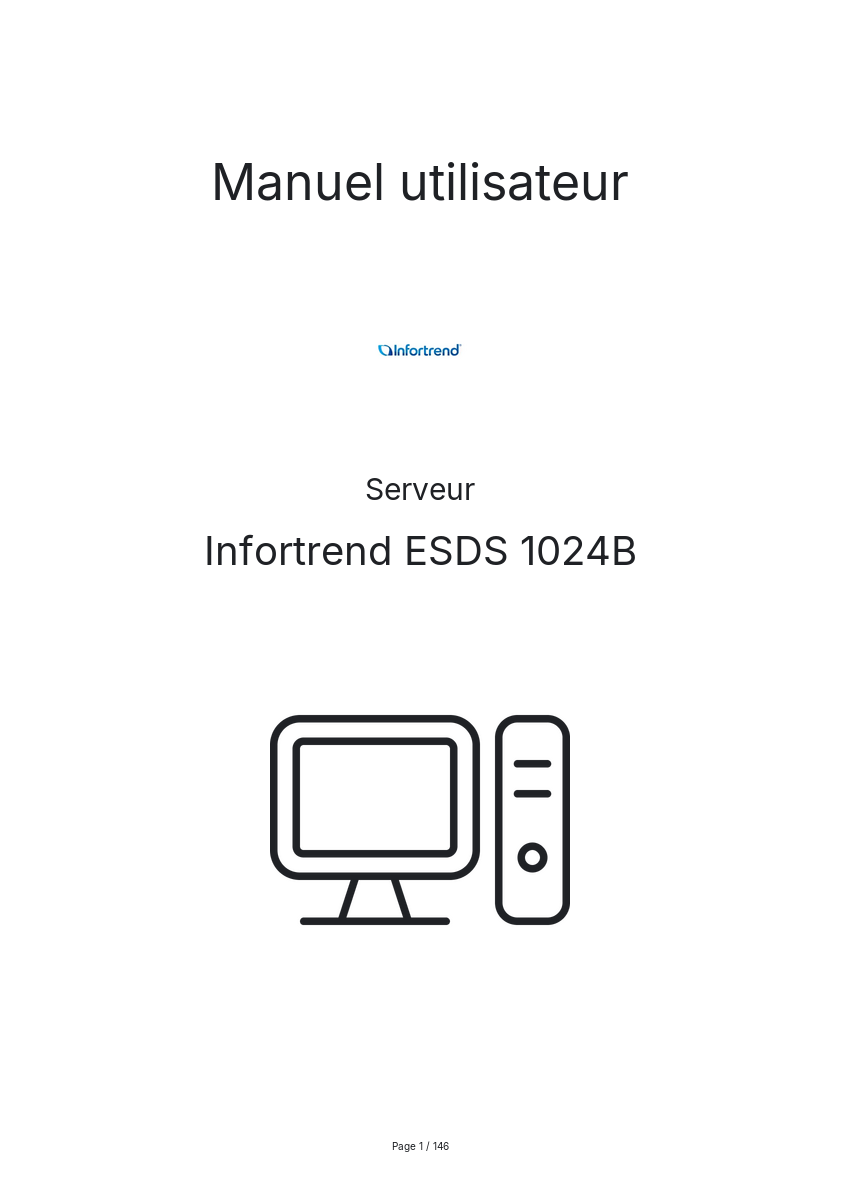Image de la première page du manuel de l'appareil ESDS 1024B