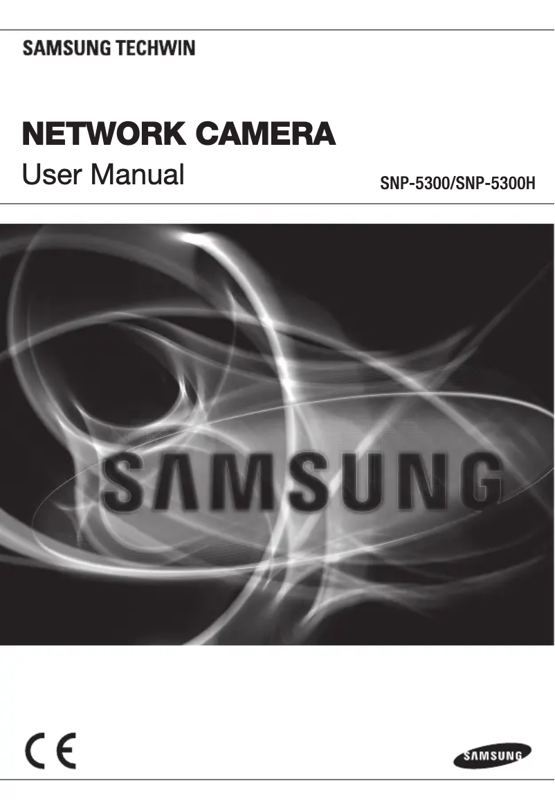 Page 1 de la notice Manuel utilisateur Samsung Techwin SNP-5300