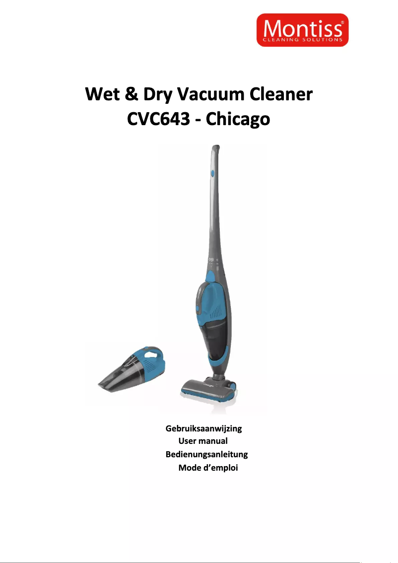 Page 1 de la notice Manuel utilisateur Montiss Chicago CVC643