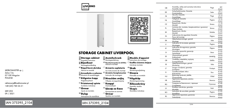 Imagen de la primera página del manual del dispositivo IAN 375395