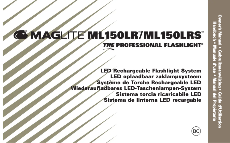 Page 1 of the manual User Manual Maglite ML150LR