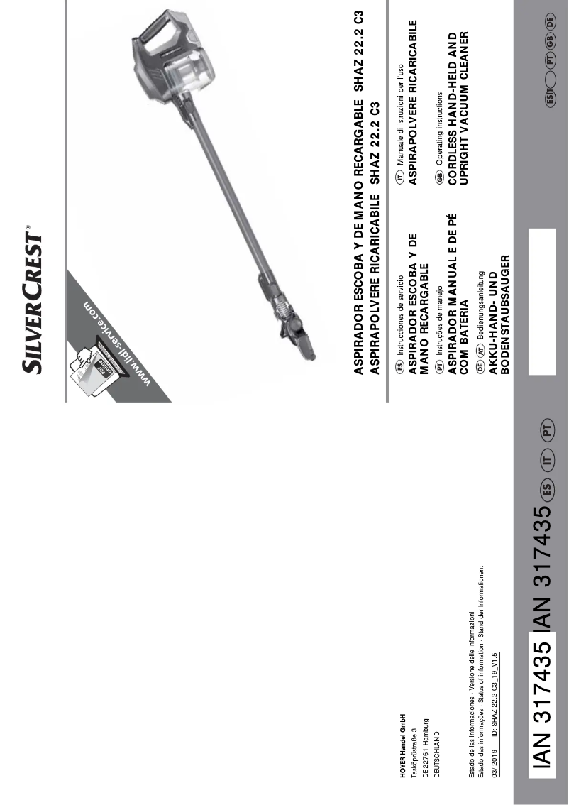 Image de la première page du manuel de l'appareil SHAZ 22.2 C3