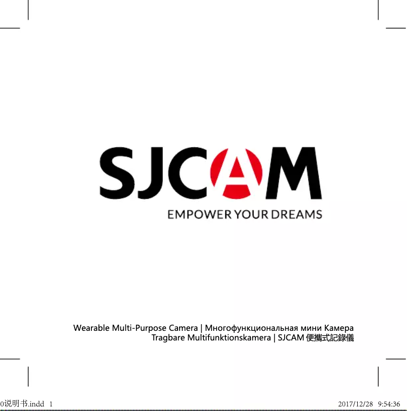 Page n°1 - Manuel utilisateur SJCAM A20