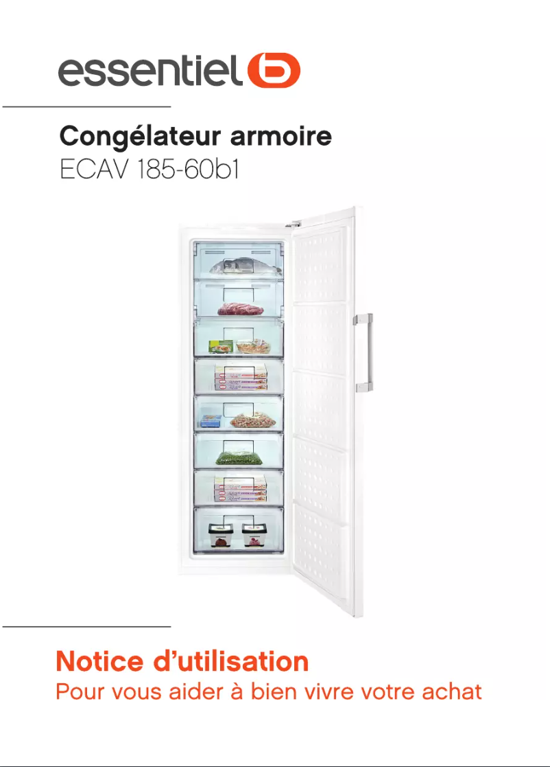 Image de la première page du manuel de l'appareil ECAV 185-60b1