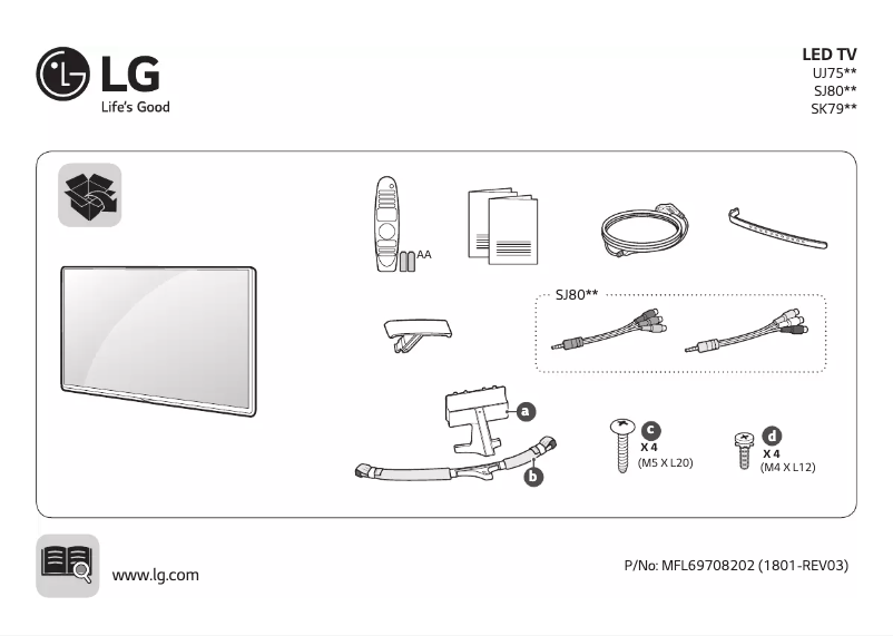 Página 1 del manual Manual de usuario LG 55SK7900PVB