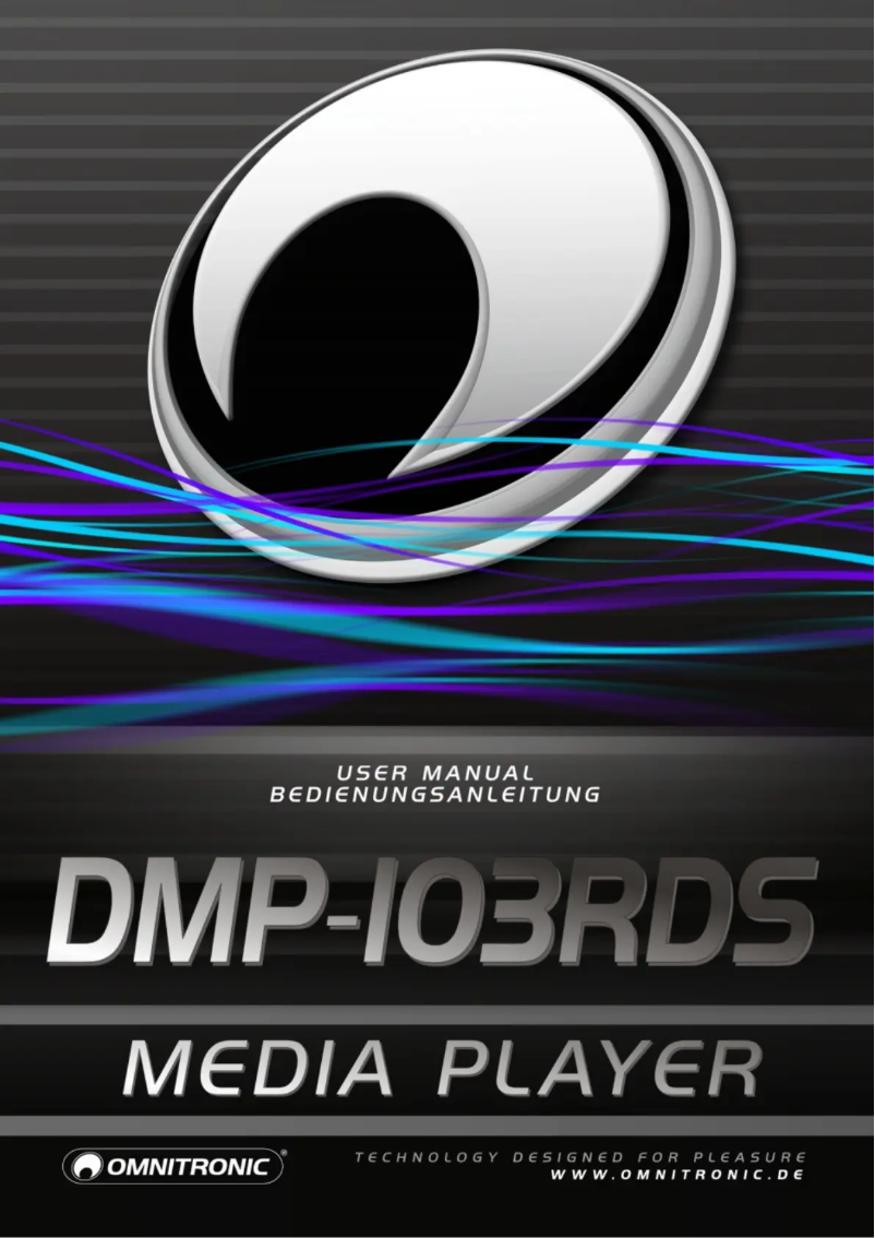 Page 1 de la notice Manuel utilisateur Omnitronic DMP-103RDS