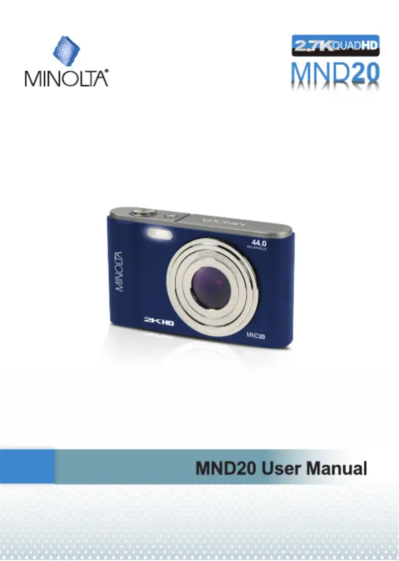 Page n°1 - Manuel utilisateur Konica Minolta MND20