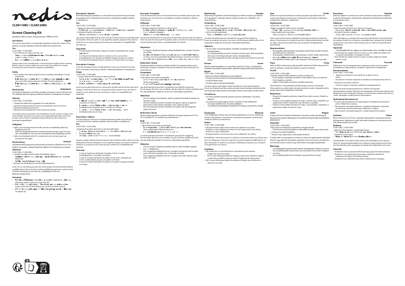 Page 1 de la notice Manuel utilisateur Nedis CLSN110BU