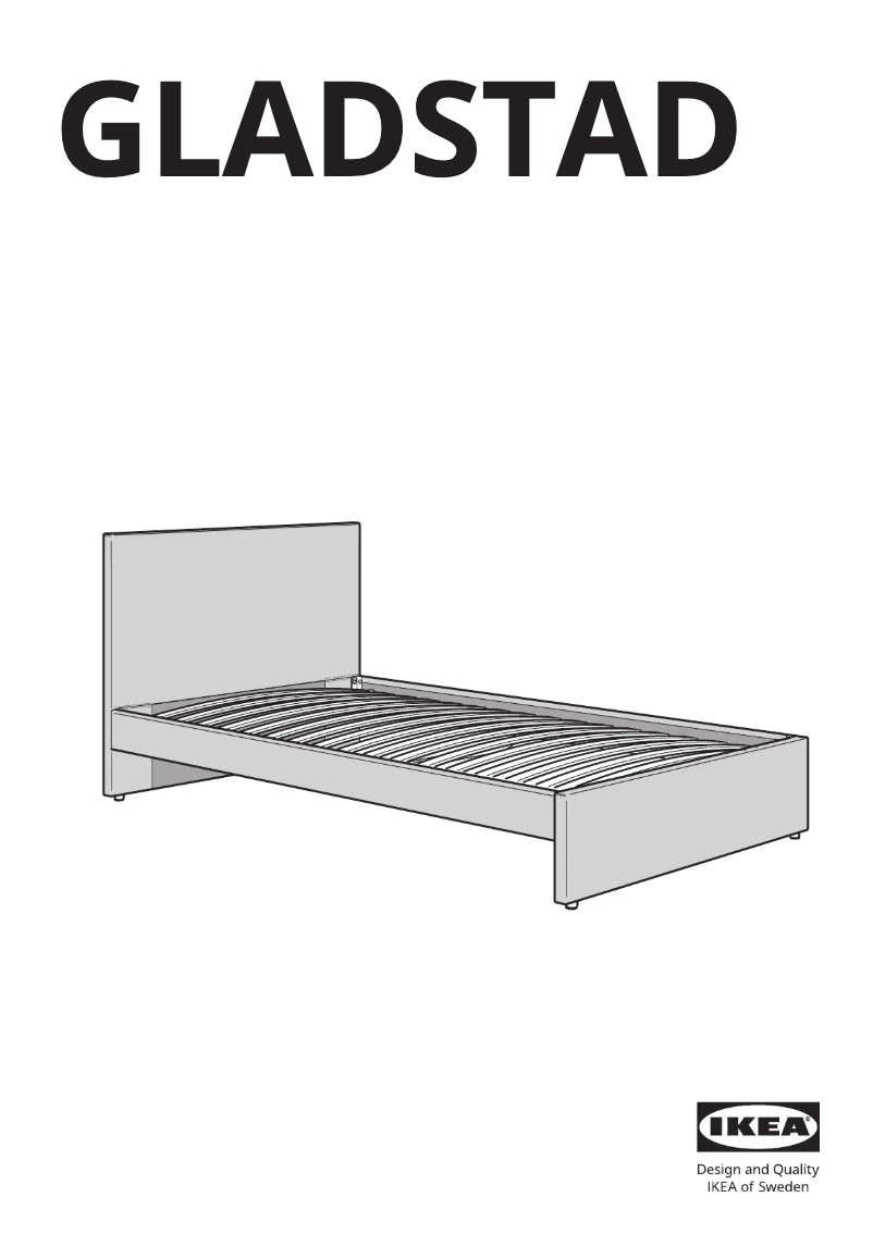 Page 1 de la notice Manuel utilisateur Ikea GLADSTAD 204.904.70