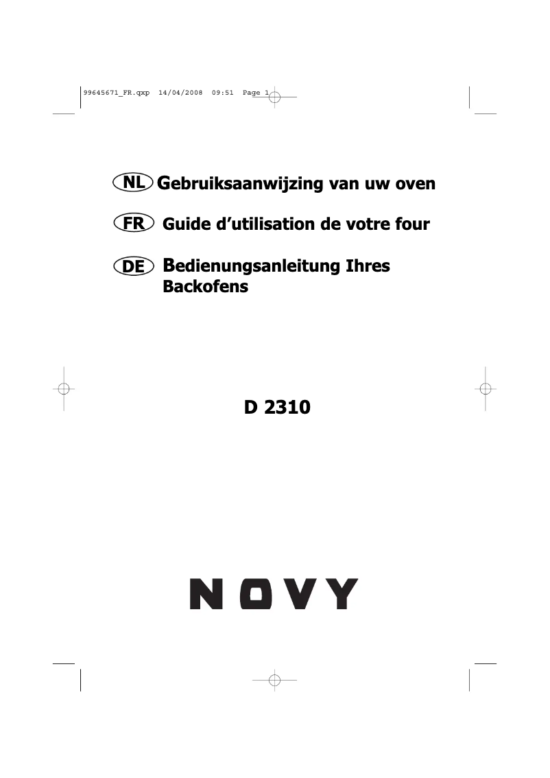 Image de la première page du manuel de l'appareil 2310