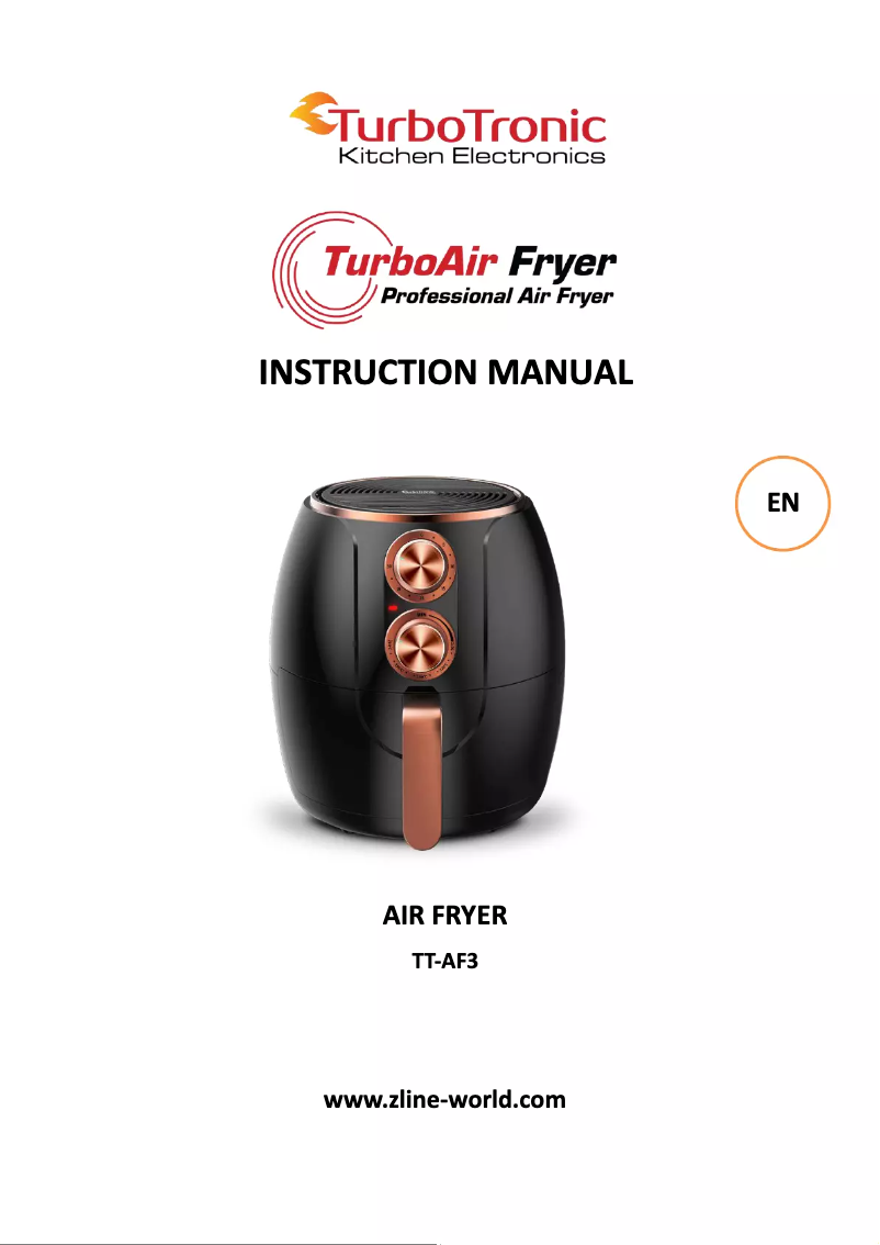Page n°1 - Manuel utilisateur TurboTronic TurboAir TT-AF3