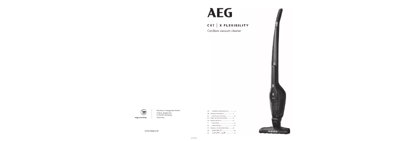 Página 1 del manual Manual de instrucciones AEG Ergorapido CX7-2-I360