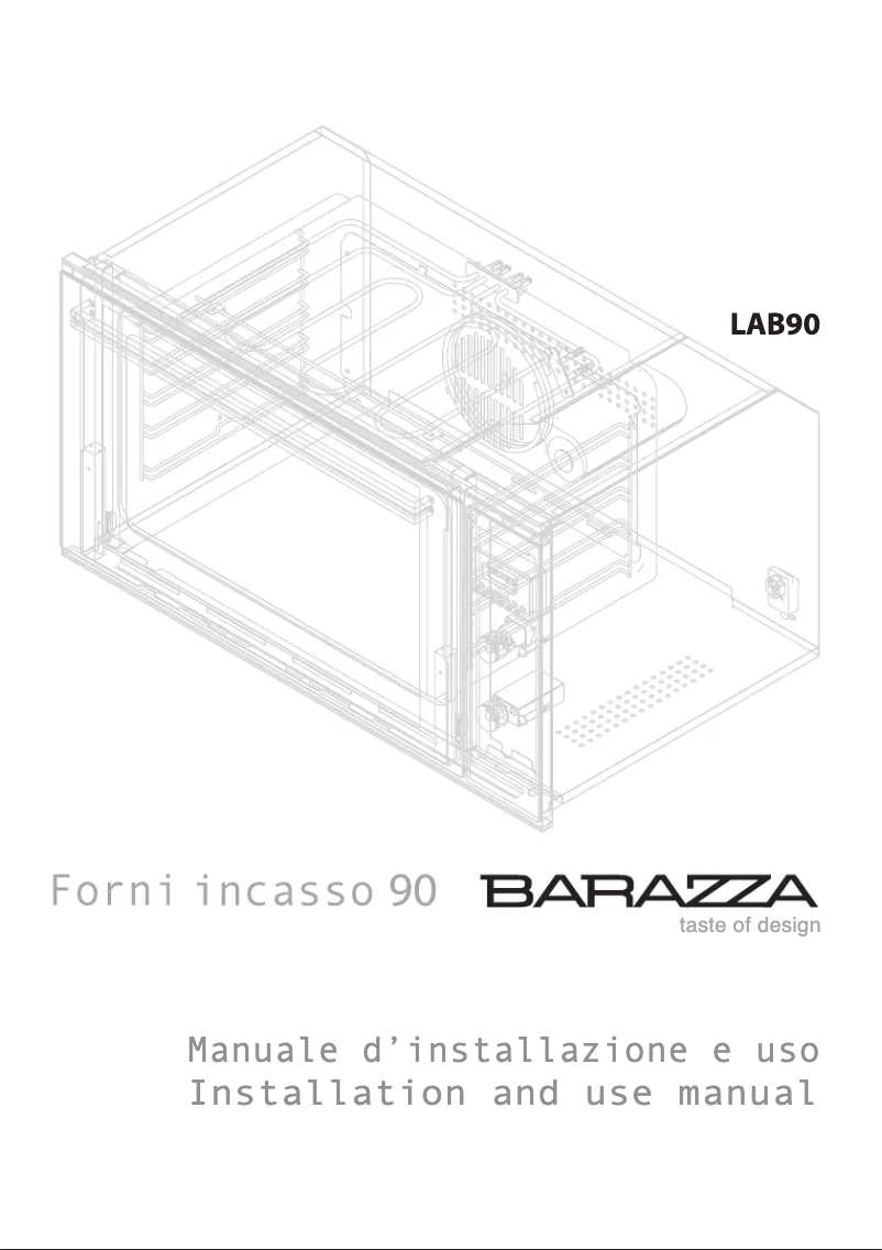 Page 1 de la notice Manuel utilisateur Barazza LAB90