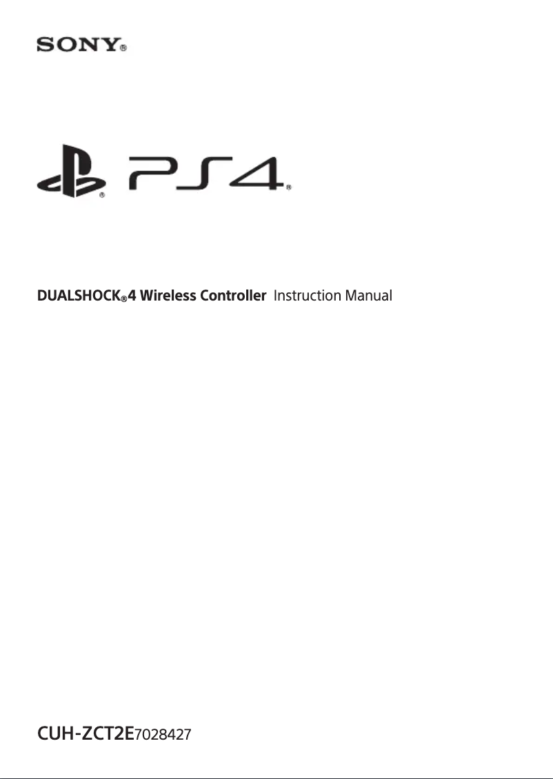 Page n°1 - Manuel utilisateur Sony DualShock 4 Controller