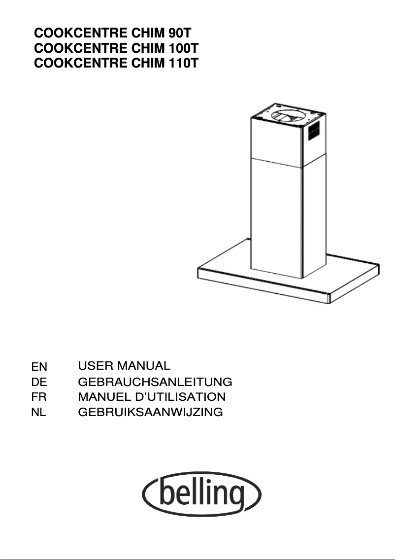Page 1 de la notice Manuel utilisateur Belling Cookcentre 90T