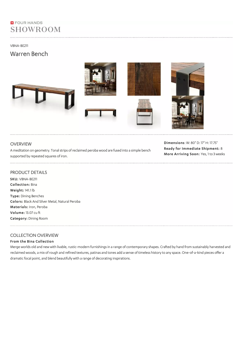 Page 1 de la notice Manuel utilisateur Four Hands VBNA-BE211