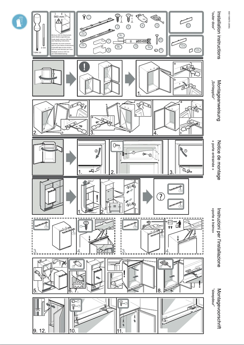 Page n°1 - Instructions / montage Neff K1514XSF0
