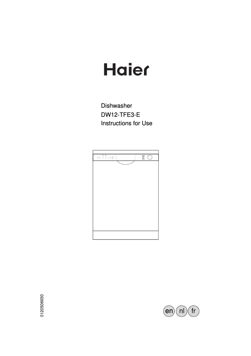 Image de la première page du manuel de l'appareil DW12-TFE 3-E