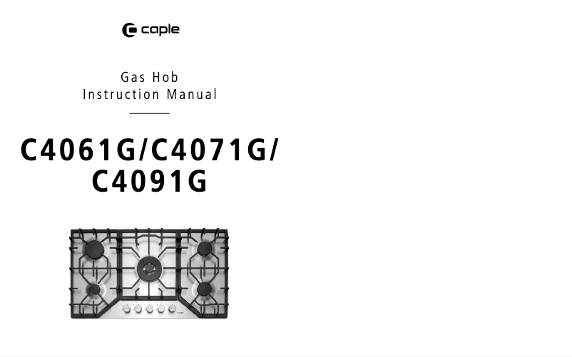 Page 1 de la notice Manuel utilisateur Caple C4061G