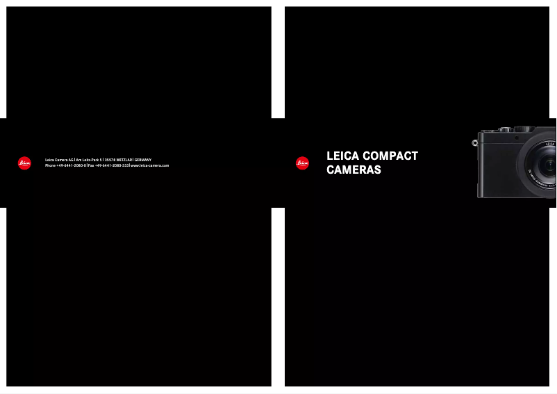 Page 1 of the manual Brochure Leica D-Lux 7